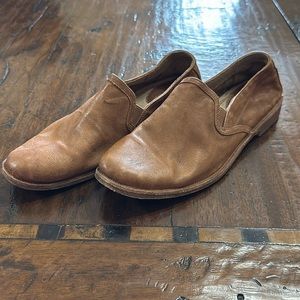 Trask leather slip on shoes